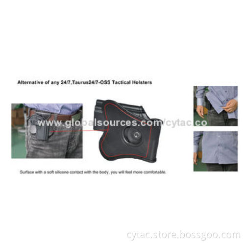 Tactical police equipment polymer pistol holster for taurus 24/7, 24/7-oss pistol